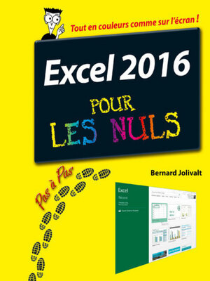 cover image of Excel 2016 Pas à pas pour les Nuls